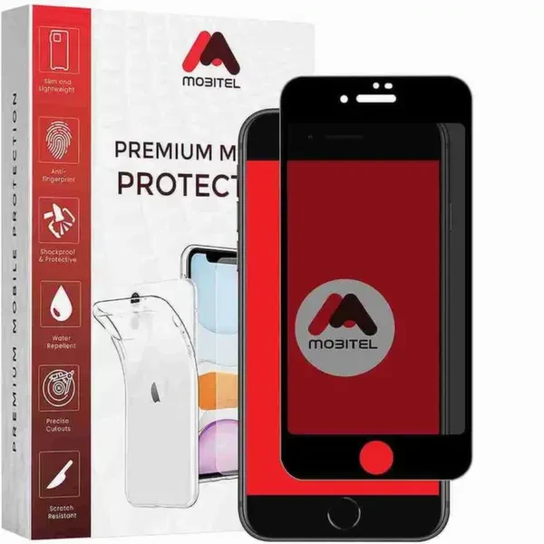 Mobitel Privacy Tempered Glass Screen Protector for iPhone 7 Plus and iphone 8 Plus